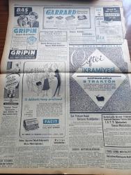 Yeni İstanbul Gazetesi - 20 Ekim 1953 - Diyanet İşleri Başkanlığı Yazan Habib Edib Törehan Köşe Yazısı - Kore'de İhzari Barış Konferansı Başlıyor - Churchill Malenkov Mülakatı - Swindon Town takımı İle Karşılaşan Fenerbahçe Dün Gece 5 1 Yenildi - Kızılların Duruşmasına Dün De Devam Edildi - Üç Radyo İstasyonu Yeniden Kuruluyor - CHP Genel Sekreteri Kasım Gülek İktidara Geçeceğiz Dedi - Komünist Partisi Mensuplarının Mahkemesi Ankara Garnizon Mahkemesinde Devam Etmiştir - Kara Günler Milli Mücadele Hatıraları Yazan İbrahim Şevki Feyzioğlu Yazı Dizisi - İçki Düşmanları İstanbul'a Geldi- Dün Verilen Karar Neticesinde İşçiler Gece Saat Birden Sonra Çalıştırılamıyacak - Ürdün İsrail Sınırında Vaziyet Çok Gergin - Siyonist Teşkilatının Kaldırılması İstendi - Tarihimizde Lale Ve Lale Devri Yazan M. Şakir Ülkütaşır- Dünya Resimli Röportajlar - Basketbol Takımımız Ve Van Zandt Fiyaskosu - Hind Nargilesi Hukka - Meşhur Bisiklet Yarışçısı Gino Bartali'nin Sağlık Durumu - Garrard Pikap
