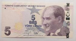 9. Emisyon F083 Serisi 5 Türk Lirası İlk Yüz Parası
