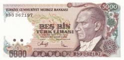 7. Emisyon H90 Serisi Seri Sonu 5000 Türk Lirası