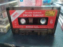 ERCAN TURGUT - ZİRVEDEKİ ŞARKILAR - KASET [kağıt baskı - sarı bandrol - etiketin bir yüzünde yırtık var]