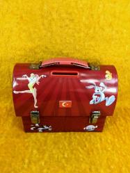 KINDER ÇANTA FORMLU KUMBARA TENEKE KUTU