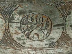 Antika Osmanlı Kalem İşçilikli Bakır Kase - Tas