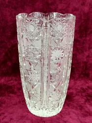 VINTAGE AVRUPA KRİSTAL VAZO , HÂLİYLE