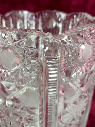 VINTAGE AVRUPA KRİSTAL VAZO , HÂLİYLE