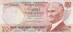 6. Emisyon I90 Serisi Seri Sonu 20 Türk Lirası