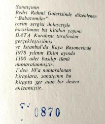 Bedri Rahmi (Eyüboğlu)Babatomiler (870 nolu baskı)