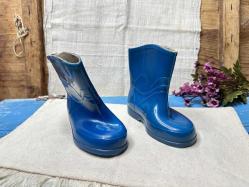 Antika - Eskilerden Çocuk Çizmesi - Tertemiz - 22 Numara Mavi Mini Çizme - kitantik - kitaLog