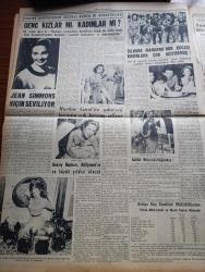 Yeni İstanbul Gazetesi - 22 Eylül 1953 - İç Politikamızın Başlıca Davası Yazan Mustafa Nermi Köşe Yazısı - Hasan Polatkan'ın Amerika'daki Temaslarına Dair Mühim Beyanatı - Bir Kuzey Koreli Subay Mig Uçağını Kaçırdı - Necmettin Sadak'ı Kaybettik - Balıkçılık Eğitim Merkezi Kursu - Türkiye'de İlk Yapışık İkizler - Ekonomisi Ve Ticaret Bakanı Fethi Çelikbaş Refah İçindeyiz Diyor - Uzun Hikaye İmza Ticareti Yazan Mehmet Davaz Yazı Dizisi - İETT Otobüsleri Bazı Hatlarda Kafi Değil - Atatürk Hakkında Açılan Müsabaka - Çarşıkapı Beyazıt Yolu Açılıyor - İran Musaddık'ın Petrol Siyasetinden Ayrılmak İstiyor- Avrupalılaşan Müslüman Kadınların Yaşayışları - Pier Angeli İle Kirk Douglas Evlenecek Mi - Sinema Dünyasından Resimli Haber Ve Röportajlar - Audrey Hepburn Hollywood'un En Büyük Yıldızı Olacak - Resimle Dünya Haberleri - 18 Yaşında Wimbledon Şampiyonluğunu Kazanan Genç Tenisçi Maureen Connoly'nin Tenis Dersleri - Gripin