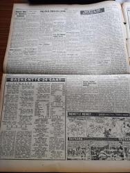 Ulus Gazetesi - 25 Mart 1959 - İşin Hazin Tarafı Yakup Kadri Karaosmanoğlu Köşe Yazısı - Din İstismarcılığı CHP Grupunda Görüşüldü - Irak Dün Bağdat Paktından Çekildi - İsmet İnönü 'yi İstanbul'da Büyük Sevgi Gösterisi - Orman Fakültesinde Boykot Devam Etti - Yurttaşlar Demokrat Parti'ye Habersiz Olarak Yazdırılıyor - Türk Hava Yolları Genel Müdürlüğü İstanbul'a Taşınıyor - Kuklalar Yazan Oktay Verel Yazı Dizisi - Tarihte Bugün Evliya Çelebi'nin Doğumu - Din Ve Partiler Yazan Hıfzırrahman Raşit Öymen - Irak İle Birleşik Arap Cumhuriyeti Münasebetleri İncelenecek - Siyasal Bilgiler Fakültesi Fikir Kulübü Faik Ahmet Barutçu Yazı Müsabakası Tertipledi - Küba'da 9 Kişi Kurşuna Dizildi - Kıbrıslı Türk Ve Rumlara Tazminat - Başkentte 24 Saat - Memetle Memet Yazan Ve Çizen Tonguç Yaşar - Baykara Çizgi Roman Tutsak - Sağına Skandalı Büyük Tepki Yarattı - Galatasaray Karagümrük Bugün Karşılaşıyor -  Genç Milli Takımımız Romanya İle Oynuyor - Basketbol Milli Takımımız Dün Polonyaya Gitti