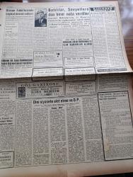 Ulus Gazetesi - 27 Mart 1959 - Aşağılık Ve Üstünlük Duyguları Yazan Yakup Kadri Karaosmanoğlu Köşe Yazısı - Samet Ağaoğlu İçin Meclis Tahkikatı Teklif Edildi - İsmet İnönü'nün Konuşması Sebebiyle 5 Gazete Hakkında Kovuşturma - CHP Meclis Grubu Din İstismarcılığı Konusunu Görüştü - Necip Fazıl Kısakürek Bolu'da Yakalandı - Tibet Hükümeti Bağımsızlık İlan Etmiş - Kuklalar Yazan Oktay Verel Yazı Dizisi - Kıbrıs Cumhuriyeti'nin Temel Kaideleri Yazan Hamdi Öner- Batı Almanya Amerika Birleşik Devletlerine Olan Borcunu Ödeyecek - Lübnan İle Arap Cumhuriyeti İşbirliğine Karar Verdiler - Beşiktaşlı Şöhretler Toplandılar - Hakkı Yeten - Memetle Memet Yazan Ve Çizen Tonguç Yaşar - Baykara Tutsak Çizgi Roman - Güreş Federasyonunda Başkanlığa Cenap Berksoy Yerine Vehbi Emre Getirildi -  Genç Milli Takım Bugün İtalya İle Oynuyor - Futbolda Transfer Taksit Ediliyor - Ankaragücü Antrenörü Bedri Kaya