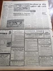 Ulus Gazetesi - 22 Mart 1959 - İsmet İnönü İrtica Yoktur Deyip Beklemek Doğru Olmaz Dedi - Gizli Bir Tarikat Yuvası Basıldı - Polis Kuranı Kabul Etmeyen 70 Bahai'yi Ayin Yaparken Yakaladı - Bizde Partisi Ahlakı Yazan Yakup Kadri Karaosmanoğlu Köşe Yazısı - Polis Takma Sakallı Bir Hırsızı Arıyor - Tarihte Bugün Ressam Van Dyck'in Doğumu - Kuklalar Yazan Oktay Verel Yazı Dizisi - Musiki Dünyası Scheck Kuarteti - Riyaseticumhur Senfoni Orkestrası - Tamek Konserveleri - Define Arayacaklar Şirket Kurdular - Bir Sovyet Piyanisti Emil Gilels Türkiye'de Konserler Verecek - Cezayir Savaşları - Burdur'da Muhtar Seçimini Yine CHP Kazandı - Eisenhower MacMillan Silahsızlanma Hakkında Dün De Görüşme Yaptılar - Baykara Tutsak Çizgi Roman - Şekerhilal Karşısında Beşiktaş'ın Dün Sadece Adı Vardı - Galatasaray 1 Karşıyaka 0 - Altay 1 İstanbulspor 0 - Genç Milli Takım Yeşildirek'i 1 0 Yendi - Piyale Makarnası - Çankaya Koleji - İhtiras Kurbanları Filmi Park Sus Sinemasında - Vahi Öz