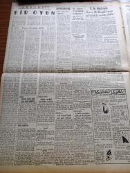 Ulus Gazetesi - 15 Ocak 1949 - Anayasanın Meselesi Yazan Hüseyin Cahit Yalçın Köşe Yazısı - Hasan Saka Kabinesi Dün İstifa Etti - Yeni Hükümetin Bugün Kurulacağı Tahmin Ediliyor - Büyük Millet Meclisinde Sırrı Bellioğlu'nun Af Teklifi Reddedildi - Sabahaddin Ali Muamması Öldürülmediğine Kaçtığına Dair Yeni Söylentiler Çıktı - CHP Genel Başkan Vekili Hilmi Uran Bugün Ankara'da - Hangisi Tadile Muhtaç Yazan Peyami Safa Köşe Yazısı - Bir Oyun Yazan Nurullah Ataç - Piyasada Bol Bol Kuru Kahve Var - Doktor Tahsin Tulga B.C.G. aşısı Tatbik Edilirken Bulundum Dedi - Avrupa'daki Savaşımız Yazan General Dwight D. Eisenhower Yazı Dizisi - Değişen Senfoni Yazan Robert Bourget Pailleron Yazı Dizisi - Birinci Küme Lig Maçları Geri kaldı - Uluslararası Uludağ Kupası Kayak Yarışmaları - Selahattin Pınar Sabite Tur Ve Fevzi Arslangil Bomonti Aile Saz Salonunda - Bulmaca - Radyo - Borsa - Aşktan Üstün Filmi Başrolde Ingrid Bergman Ve Gary Grant - Sevimli Yunan Yıldızı Nini Zaha Gar Gazinosunda