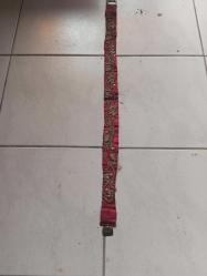 Osmanlı dönemi  Gümüş işlemeli bindallı kemeri  kemer tokası 19. Yüzyılın başlarında 85 cm