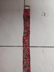 Osmanlı dönemi  Gümüş işlemeli bindallı kemeri  kemer tokası 19. Yüzyılın başlarında 85 cm