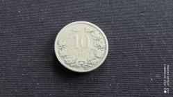 1901 LÜKSEMBURG 10 CENTIMES