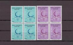 1966 EUROPA-CEPT'in 7.Yılı 4'lü Blok  Mnh Lüks Tam Seri Pul