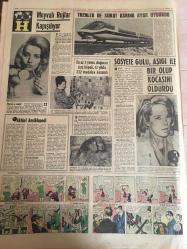 HÜRRİYET GAZETESİ 29 TEMMUZ 1965-Suzan Sözen--Irak jetleri Çukurca ya 7 bomba attı ---Kıbrıs Raporu --El değmemiş  bozuk para koleksiyonu ihraç ediyoruz ---Kıbrıs Türk Cemaati ayrı seçim yapacak ---Almanya da ki işçilerimiz bu yıl 500 milyon lira gönderecek ---Bursa olayı sanıklarından 8 i tahliye edildi --Dayısının oğlunu kalbinden vurdu --CKMP Nazı Tarzı ile ele geçirilmek  isteniyor --Oğlunu öldüren  emekli yarbay  20 yıla mahkum oldu ---Aşı  kampanyasına 2 Ağustos pazartesi günü başlanıyor ---İsrailli Yolcu Napoli de İskenderun gemisinden denize düşüp kayboldu --Mikrofonda 25 .Yıl  :Zeki Müren ---Beşiktaş yeni futbol sezonunu dün açtı --Fenerbahçe de yeni sezona bugün giriliyor --Beyoğluspor kulübü Sabri nin mukavelesini yarın temdit ediyor --İskenderun da ki Atatürk Stadyumunda Çökme Oldu --Emirgan kampındaki güreş çalışmaları devam ediyor --Meşhur John Charles topa veda etti --Federasyon Sabri Kiraz a izin vermedi ---Sosyete Gülü ,Aşığı ile Bir Olup Kocasını Öldürdü --