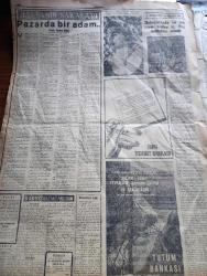 Cumhuriyet Gazetesi - 14 Aralık 1958 - Kardeşlik Zihniyeti Ve Haklar Yazan Nadir Nadi Köşe Yazısı - Alacaklı Amerikan Firmalarının Kararı - Mebus'un Bavulunda Kaçak Saatler - Üniversitede Demokrat Parti Gençlik Kolu Kuruluyor - Celal Bayar Adnan Menderes Ve Fatin Rüştü Zorlu Ankara'ya Gittiler - Doktor Jivago Yazan Boris Pasternak Yazı Dizisi Esin - Ne Ekersen Yazan Ömer Sakıp Yazı Dizisi - Basında Sorumluluk Yazan Hasan Ali Yücel Köşe Yazısı - Fezaya Dün Bir Maymun Fırlatıldı - Taşlıtarlada Bugün Muhtar Seçimleri Var - Haftanın Şakaları Yazan Burhan Felek - Habeşistanda En Çok Önem Verilen İş Yeni Mektepler Açmak - Partizan Radyo Neşriyatını Dinlemeyi Teşvik - Fenerbahçe'nin Karagümrüğü Dün 2 1 Mağlup Etti - Basketbolda Fenerbahçe Beşiktaş'ı Kadıköyspor Moda Rakiplerini Yendiler - Bugünkü Voleybol Maçları - Balina Ökçe Ve Tabanları