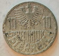 AVUSTURYA  1953   10 GROSCHEN