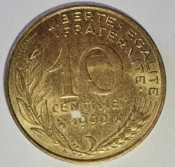 FRANSA 1990   10 CENTIMES