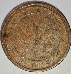 ALMANYA 2002 J  1 EURO CENT