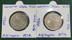 Ağlayan Ata -- Kenara Yakın / Uzak Hilal -- 1986 YILI 50 LİRA 2 ADET
