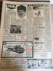 YENİ SABAH GAZETESİ  13 NİSAN 1962 YIL :24 SAYI :8292--AP nin Büyük Kongresi 9 Eylül de Yapılacak : Dün kabul edilen 147 ler Kanun tasarısı senatoyu karıştırdı ---Tabii Senatörler Müstakil Grup u Destekliyor ---Y.Askeri Şura Salı Günü Toplanıyor --Ege de CHP Jandarma Dayağından Şikayetçi --Kuduz köpek hala serbest ---Yul Brynner Bakanlığa Gelince İşler Tatil Oldu --Bulgaristan a kaçmak isterken  yakalandı ---Sancar ve Kumandanlar Konya da ---İran da yeni tevkifler ---Atatürk Filmi :Siyavuşgil ---Dış Olaylar : İlk feza seyahatinin yıldönümünü kutlandı --Cezayir de  Fransızlar Fransızları öldürüyor ---Tiyatro : Turne Derdi --Beşiktaş ,canlı Kasımpaşa müdafaasını aşamadı :0-0 --Kader maçında Beykoz Vefa yı güç  yendi :2-1---Altay ve K.Yaka iddialı  geldiler ---Genç Milliler Bükreş e Vardı --Gürsel ,İnönü ile Görüştü --