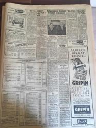 YENİ SABAH GAZETESİ  13 NİSAN 1962 YIL :24 SAYI :8292--AP nin Büyük Kongresi 9 Eylül de Yapılacak : Dün kabul edilen 147 ler Kanun tasarısı senatoyu karıştırdı ---Tabii Senatörler Müstakil Grup u Destekliyor ---Y.Askeri Şura Salı Günü Toplanıyor --Ege de CHP Jandarma Dayağından Şikayetçi --Kuduz köpek hala serbest ---Yul Brynner Bakanlığa Gelince İşler Tatil Oldu --Bulgaristan a kaçmak isterken  yakalandı ---Sancar ve Kumandanlar Konya da ---İran da yeni tevkifler ---Atatürk Filmi :Siyavuşgil ---Dış Olaylar : İlk feza seyahatinin yıldönümünü kutlandı --Cezayir de  Fransızlar Fransızları öldürüyor ---Tiyatro : Turne Derdi --Beşiktaş ,canlı Kasımpaşa müdafaasını aşamadı :0-0 --Kader maçında Beykoz Vefa yı güç  yendi :2-1---Altay ve K.Yaka iddialı  geldiler ---Genç Milliler Bükreş e Vardı --Gürsel ,İnönü ile Görüştü --