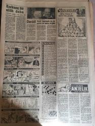 YENİ SABAH GAZETESİ 11 NİSAN 1962 YIL: 24 SAYI :8290--Müstakil bir Grup Kuruluyor --Kayseri Mahkumları , işi dün yine Meclis i karıştırdı --Gürsel ,AP den çıkarken biz anlaştık dedi --Gümüşpala af  kitabı çıkaracak---Götürü vergi tehir tasarısı  kabul edildi --Ekrem Alican ikaz ediyor --Bulduğu parayı polise götüren  Hacı Bekçi oldu ---Yunanlılar Türkiye  hakkında turistlere  kötü bilgi veriyor ---1962 Oscar 'ını  S.Loren ve Maximilan Schell aldı --İstanbul Belediye Reisliği : Siyavuşgil --Radyo Programları ---Dış Olaylar : Suriye de yasaklar kalkıyor --İngiltere ve Ortak Pazar Meseleleri --Peron cular karara vardı :Ne çetecilik ne sabotaj --Bu gece Beşiktaş Beykoz --Can ve Metin Milli  kadrodan çıkarıldı: Recep ve Küçük Ahmet kadroya alındılar --Galatasaray  ,Olimpiyakosla bugün Pire de oynuyor --Sofya da gençler maçı :Türkiye -Bulgaristan --Basketbol Milli Takımı Açıklandı ---12 Maçı bilen 37.217 tl alıyor --Can : Fiorentina beni satarsa  üzülürüm dedi --