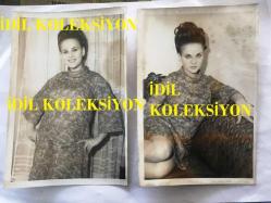 YEŞİLÇAM'IN GÜZEL YILDIZI ESEN PÜSKÜLLÜ'NÜN 2'Lİ ORİJİNAL FOTOĞRAF SETİ - ESEN PÜSKÜLLÜ EVİNDEYKEN ÇEKİLMİŞ 2 FOTOĞRAF - SİYAH & BEYAZ - 18 x 12 cm EBADINDA - 1960'LAR