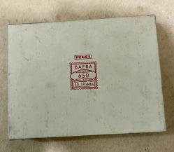 1960 dönemi Tekel Bafra 650 kuruş sigara pakedi açılmamış kapalı dolu çil kolleksiyonluk 11 x 14 cm