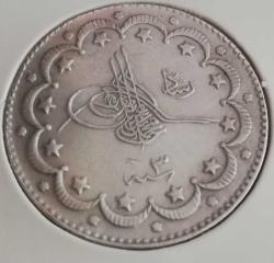 5 MEHMED REŞAD 10 KURUŞ (1327/3) · SELANİK GÜMÜŞ **RRRR** ÇİL SEVİYESİNDE ORİJİNALDİR ÇÇÇ+NADİR