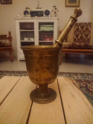 Eski Pirinç Döküm Havan