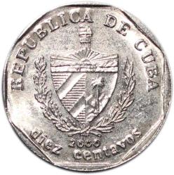 KÜBA 10 CENTAVOS 2000
