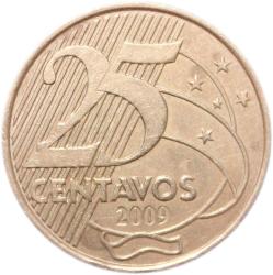 BRAZİLYA 25 CENTAVOS 2009