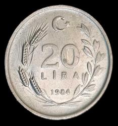 1984 20 Lira nadir sene