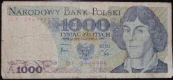 POLONYA 1000 ZLOTİ 1982