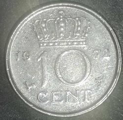HOLLANDA 1972   10  CENT