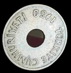 1950 Delikli 1 Kuruş