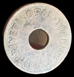 1950 Delikli 1 Kuruş