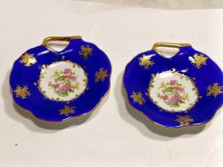 P17-----İKİ ADET J&K PORSELEN İSTANBUL PORSELEN TABAK