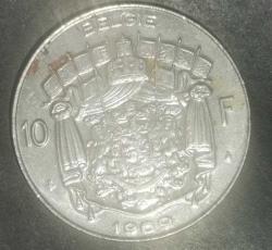 BELÇİKA 1969 10 FRANK