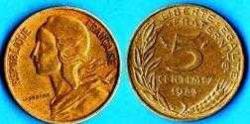 FRANSA 5 CENTIMES 1983
