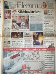 SABAH MELODİ GAZETESİ VE SABAH TELERAMA GAZETESİ - 3 Mayıs 1997 -Söyleyemedikleriniz-Süleyman Turan-Ah şu kocalar-Hale Pakcan-Mimi ile Muti-Patrıck Mc Donnel-Bizim Aile-Mort Walker-Dıck Browne-Marvın-Tom Amstrong-astroloji-Bugün ne yapalım-Erdoğan Sevgin-Elif Ergu-İçişleri Bakanı Meral Akşener‘in eşi Tuncer Akşener-Bio Shout-Meltem pusat-Profesör Dr. Orhan barlas-Selim naşit Özcan-Hülya Avşar-Demet Akalın-Mehmet mutaf—azer Bülbül-Sınger-İner misin çıkar mısın-mehtap Saraç-oryantal Aylin-boran Kaya-Ebru Gündeş-Samih Rıfat-Elif Dinçer-Ali Öztürk-Hülya Koçyiğit-Orçun Sonat-kardeşim--kanun adamı--Cüneyt Arkın-bahar Öztan--41. Eurovision şarkı yarışmacısı Şebnem Paker-Zeyna