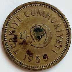 10 KURUŞ, 1955 ÇÇT (Kapsülde)