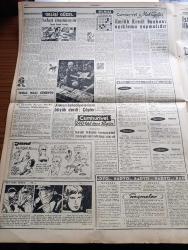 Cumhuriyet Gazetesi - 3 Ekim 1963 - Yeni Türkiye Partililer Hıfzı Oğuz Bekata'yı İtham Ettiler - Sağlık Bakanı Yusuf Azizoğlu Hıfzı Oğuz Bekata'ya Cevap Verdi - Bekata Olayı Yazan Ecvet Güresin - İsmet İnönü Bakanlıklara Genelge Gönderdi - Atatürk'ün En Yakın Silah Arkadaşlarından General Refet Bele Vefat Etti - Hü Dost Yazı Ve Fotoğraflar Fikret Otyam Yazı Dizisi - İlhan Selçuk Köşe Yazısı - Şanlı Kadırgalar Yazan Feridun Fazıl Tülbentçi Yazı Dizisi - Parisli Gözde Çeviren Hatice Vildan Yazı Dizisi - Kennedy Rusya'ya Buğday Satışına Müsaade Edecek - Toto Karaca İle Celal Sururi Zır Delilerde - Esin Eden Dormen Tiyatrosunda - Tülin Oral Abdurrahman Palay Saim Alpago Lale Oraloğlu Ve Ihsan Yüce Dr. Freud Ve Hastası Piyesinde Fotoğraf - Kupe Ve Kabriyole Otomobiller Büyük Rağbet Görüyor - Beşiktaş'ı 3 0 Mağlup Eden Galatasaray Atatürk Kupasında Finale Kaldı - Metin Oktay  Dünyaya Gelsem Tekrar Futbolcu Olur Tekrar Galatasaray'da Oynarım - 4. Akdeniz Oyunları Ve Düşünceler - Burhan Felek