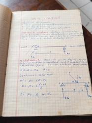 1970 ler Yapı Statiği ve mühendislik ile ilgili notlar bulunan defter