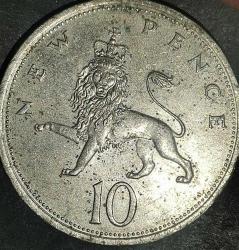İNGİLTERE  1975  10 PENCE