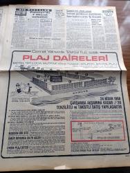 Cumhuriyet Gazetesi - 27 Mart 1968 - Sıra Cihada Geliyor Yazan Ecvet Güresin Köşe Yazısı - Devrimlere Karşı Kampanya Açılmıştır - Şale'deki Törenin Protokolünü Süleyman Demirel Değiştirdi - Yakalanan Nurcular Cihad Başladı Diye Bağırdılar - Kadınların Örtülü Ve Uzun Etekle Dolaşmaları İsteniyor - Türk Bulgar Ortak Bildirisi Yayınlandı - Başbakan Adnan Menderes Varlar Tablosunu Çizeceğiz Dedi- Türk'lük İslamcılık Yazan İlhan Arsel - Morrison Vietnam'da Yazan İlhan Selçuk - Vietnam Politikasını Destekleyen Amerikalıların Oranı % 20 Azaldı - İkinci Adam 1950 Ve Sonrası Yazan Şevket Süreyya Aydemir Yazı Dizisi - Dişi Bond Çizgi Roman - Tiffany Jones Çizgi Roman - Üçü De Erkekti Kadın Oldular Payvonda Yakaladılar - Devlet Bakanı Kamil Ocak Dün Spor Tesisleri Konusunda Konuştular - Anadolu Hisarı Spor Akademisinin Temeli Bugün Atılıyor - Boksör Cemal Kamacı Ceza Heyetine Veriliyor - Tophane Tayfun 16 Yıl Sonra Amacına Erişti Şampiyon Oldu