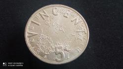 HOLLANDA 5 Euro 1853-2003 (Vincent van Gogh'un 150. Doğum Günü - Van Gogh Vijfje) GÜMÜŞ